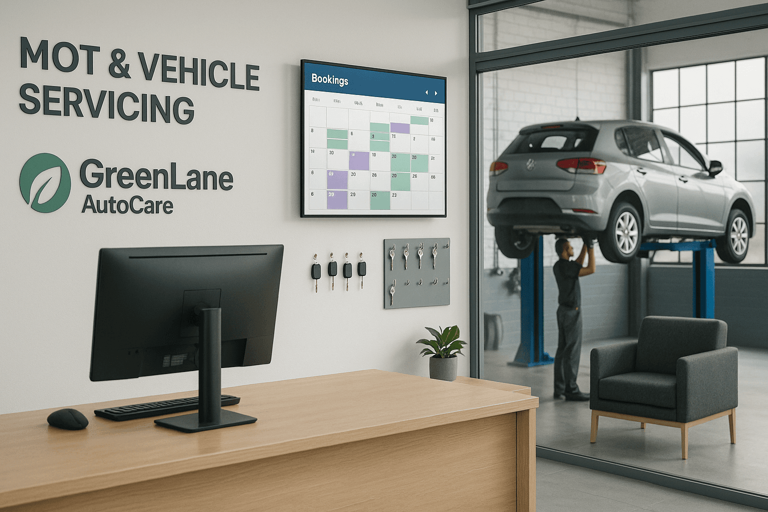 GreenLane AutoCare: WhatsApp Booking Bot Streamlines MOTs and Servicing Image